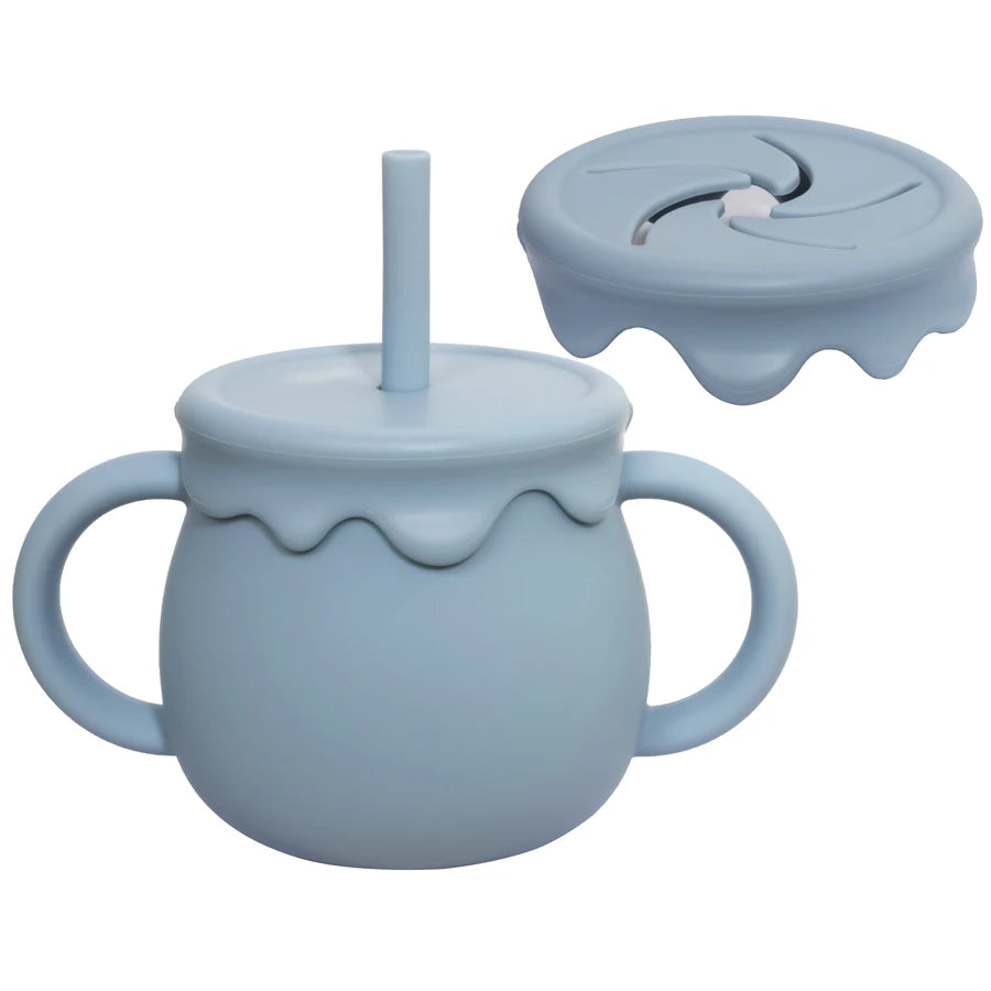 The LittleSip Silicone Toddler Sippy & Snack Cup