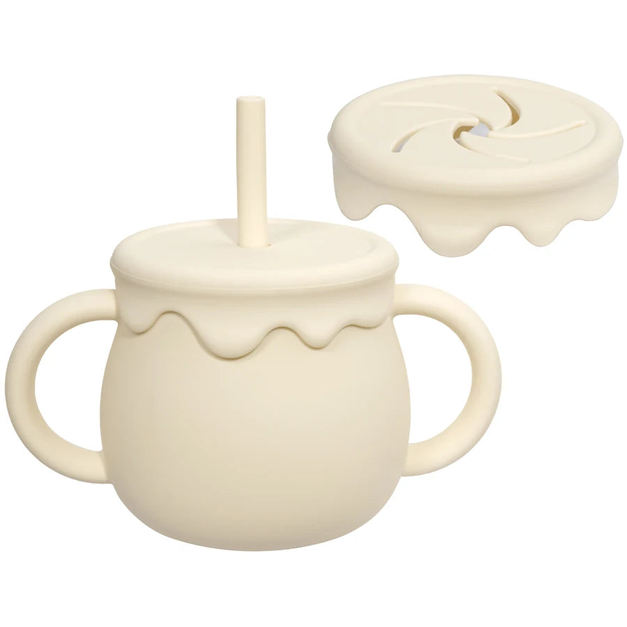 The LittleSip Silicone Toddler Sippy & Snack Cup
