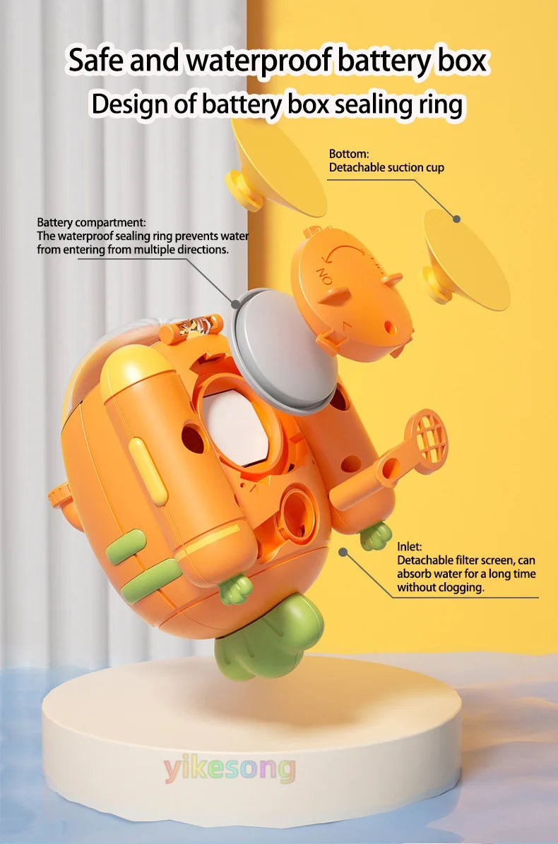 The Water Submarine Interactive Bath Toy