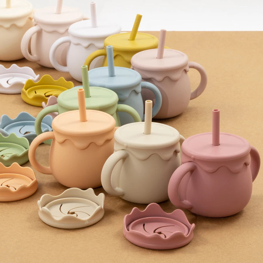 The LittleSip Silicone Toddler Sippy & Snack Cup
