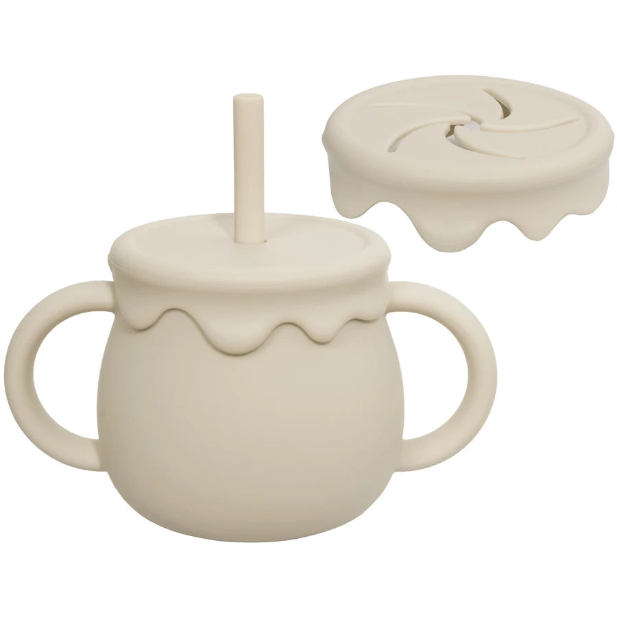 The LittleSip Silicone Toddler Sippy & Snack Cup