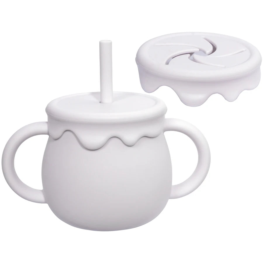 The LittleSip Silicone Toddler Sippy & Snack Cup