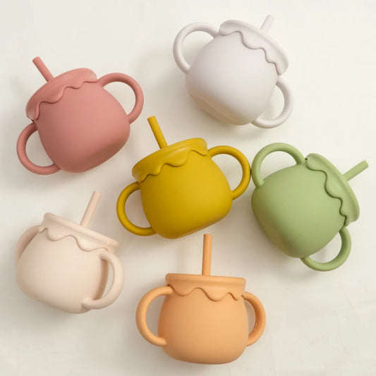 The LittleSip Silicone Toddler Sippy & Snack Cup