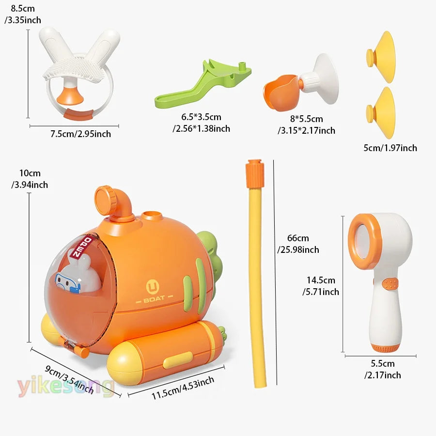 The Water Submarine Interactive Bath Toy