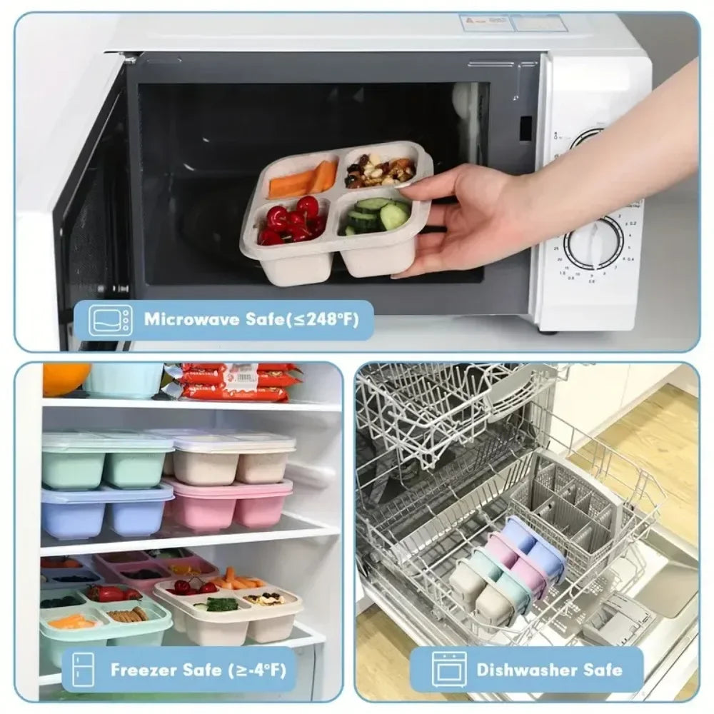 The BentoBites 4-Section Snack Container